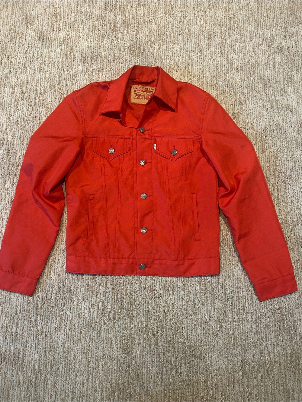 Levi's Red Button-Up polyester Jacket